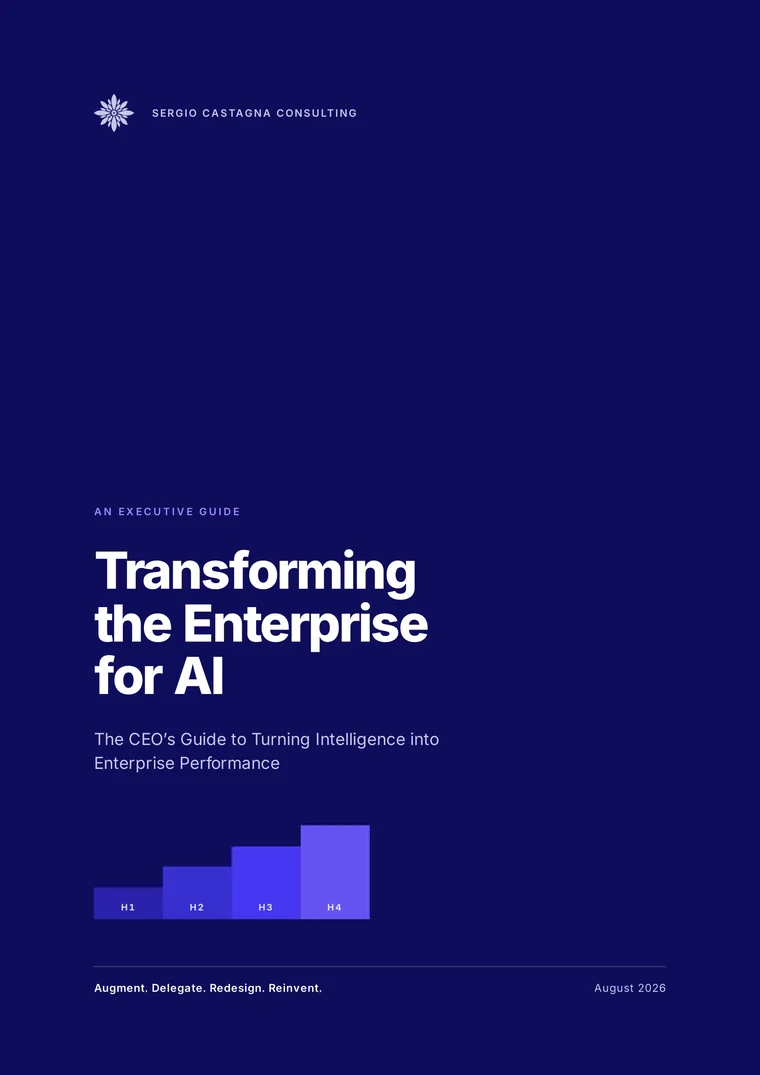Cover of the executive guide Transforming the Enterprise for AI